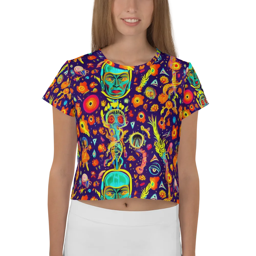 Celestial Quirk on Crop Tee — Front