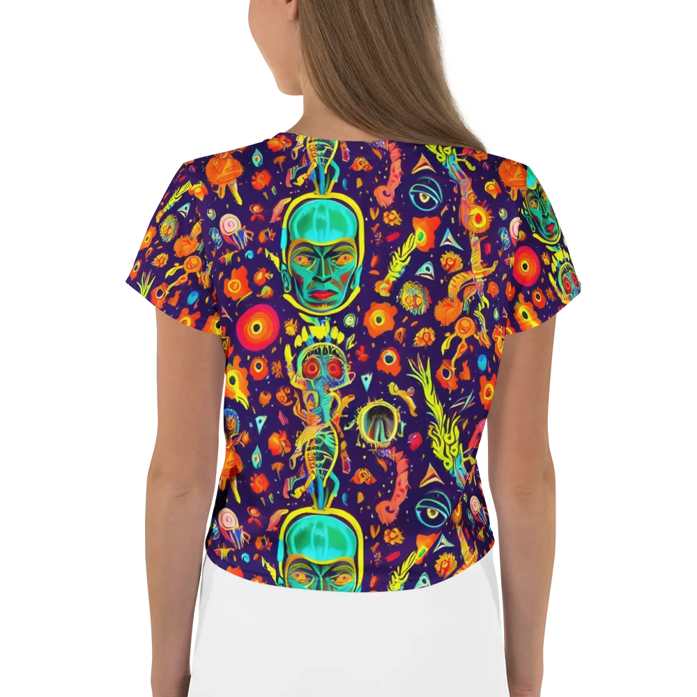 Celestial Quirk on Crop Tee — Back