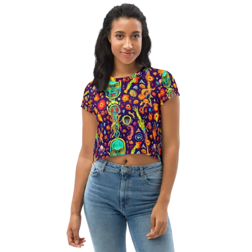 Celestial Quirk on a Crop Tee