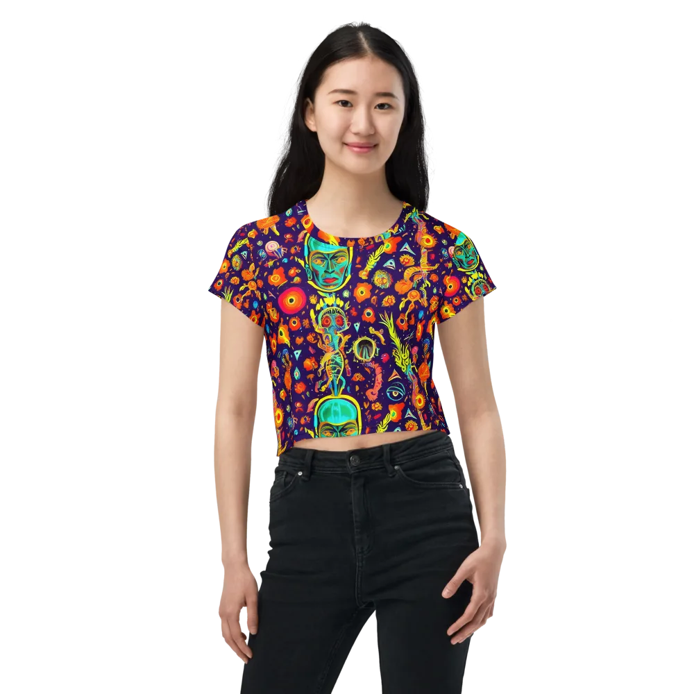 Celestial Quirk on Crop Tee — Front