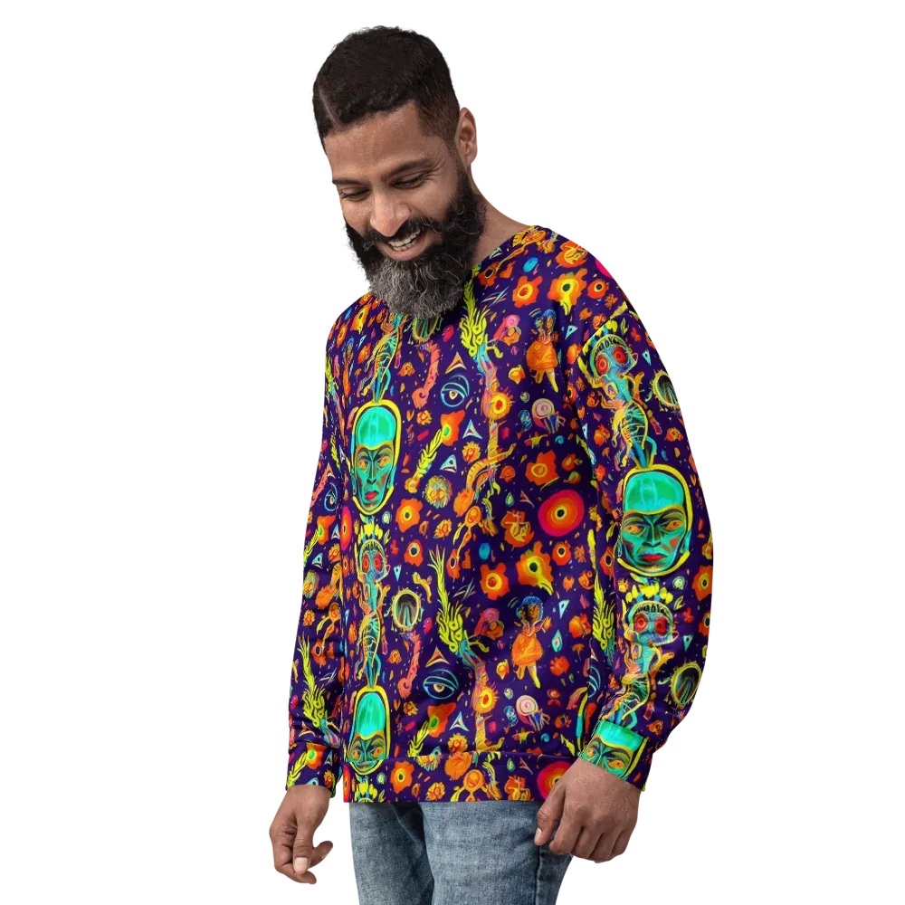 Celestial Quirk on Sweatshirt — Left Front