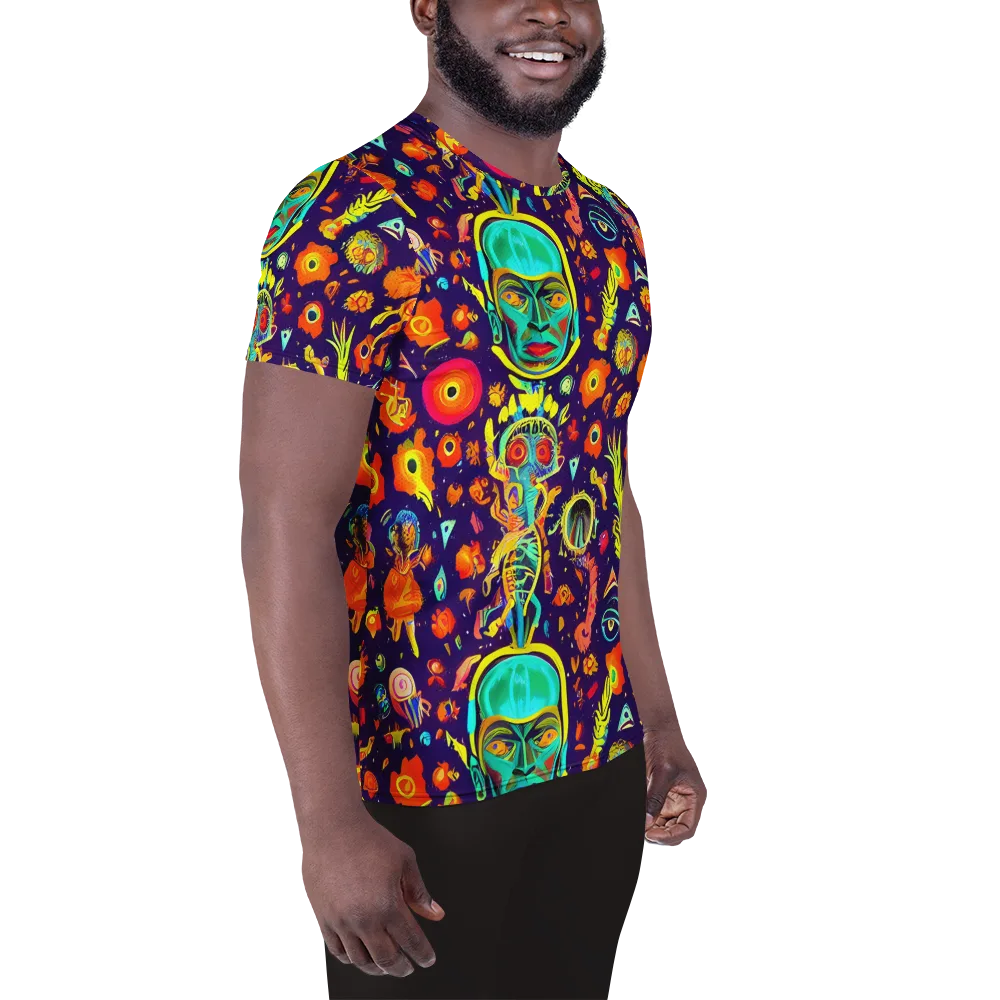Celestial Quirk on Men's Athletic T-Shirt — Right