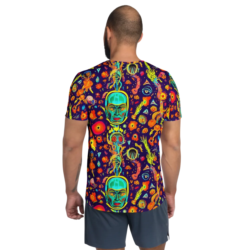 Celestial Quirk on Men's Athletic T-Shirt — Back