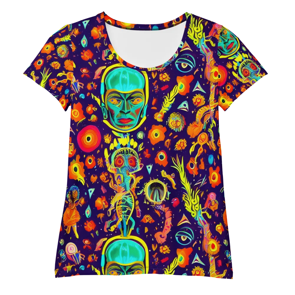 Celestial Quirk on Women's Athletic T-Shirt — Front