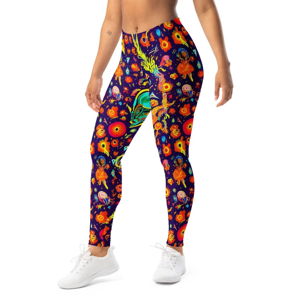 Celestial Quirk on Leggings — Left Front
