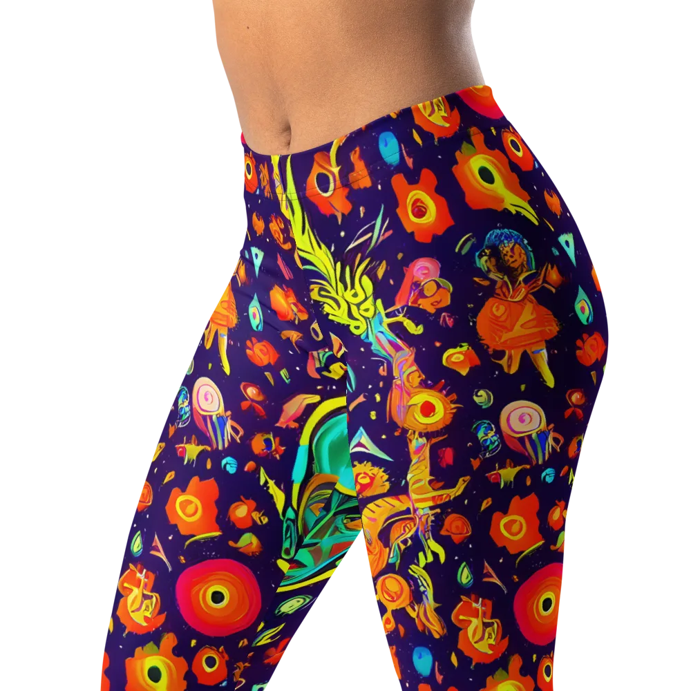 Celestial Quirk on Leggings — Left Front