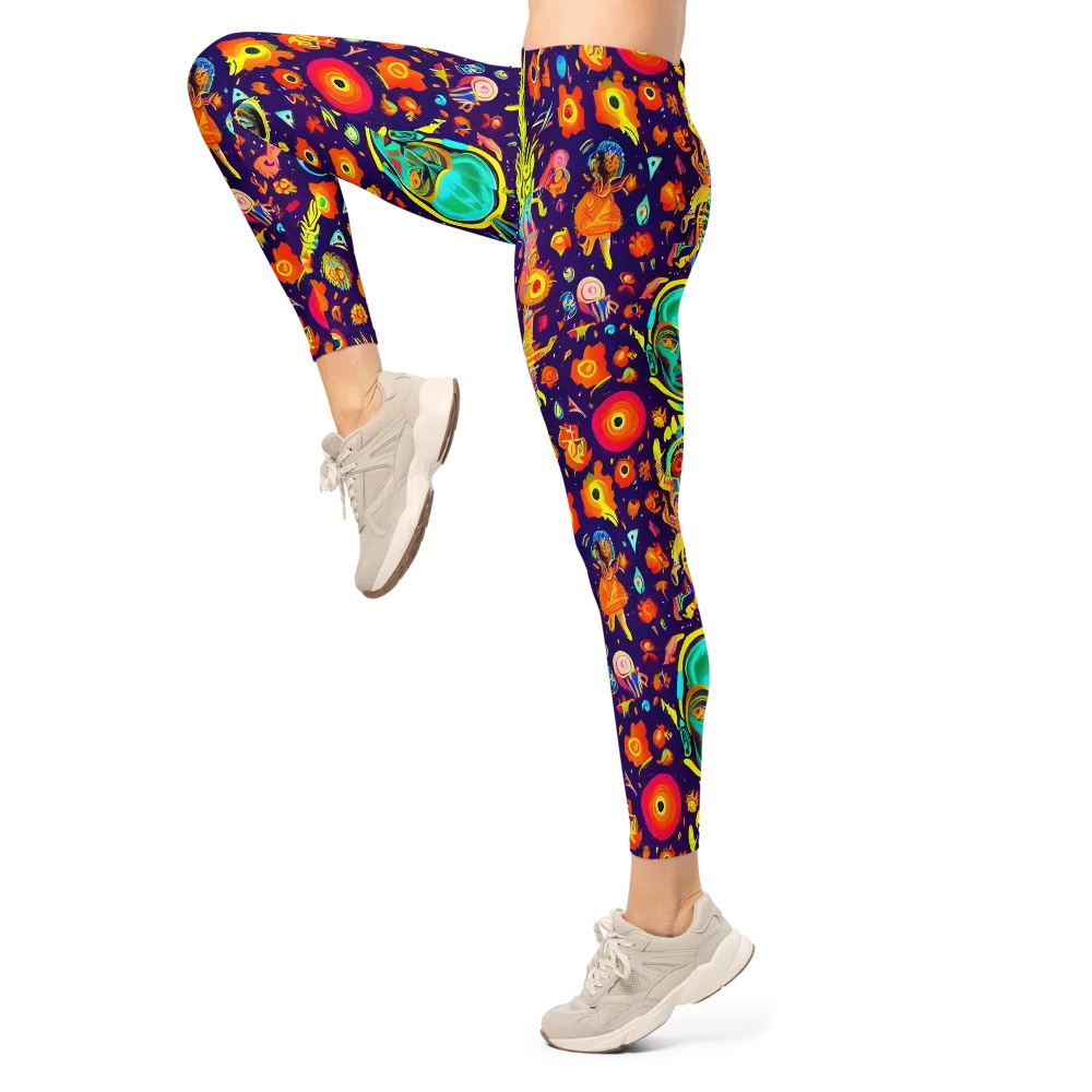 Celestial Quirk on Leggings — Left