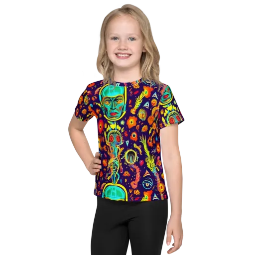 Celestial Quirk on a Kids Crew Neck T-Shirt