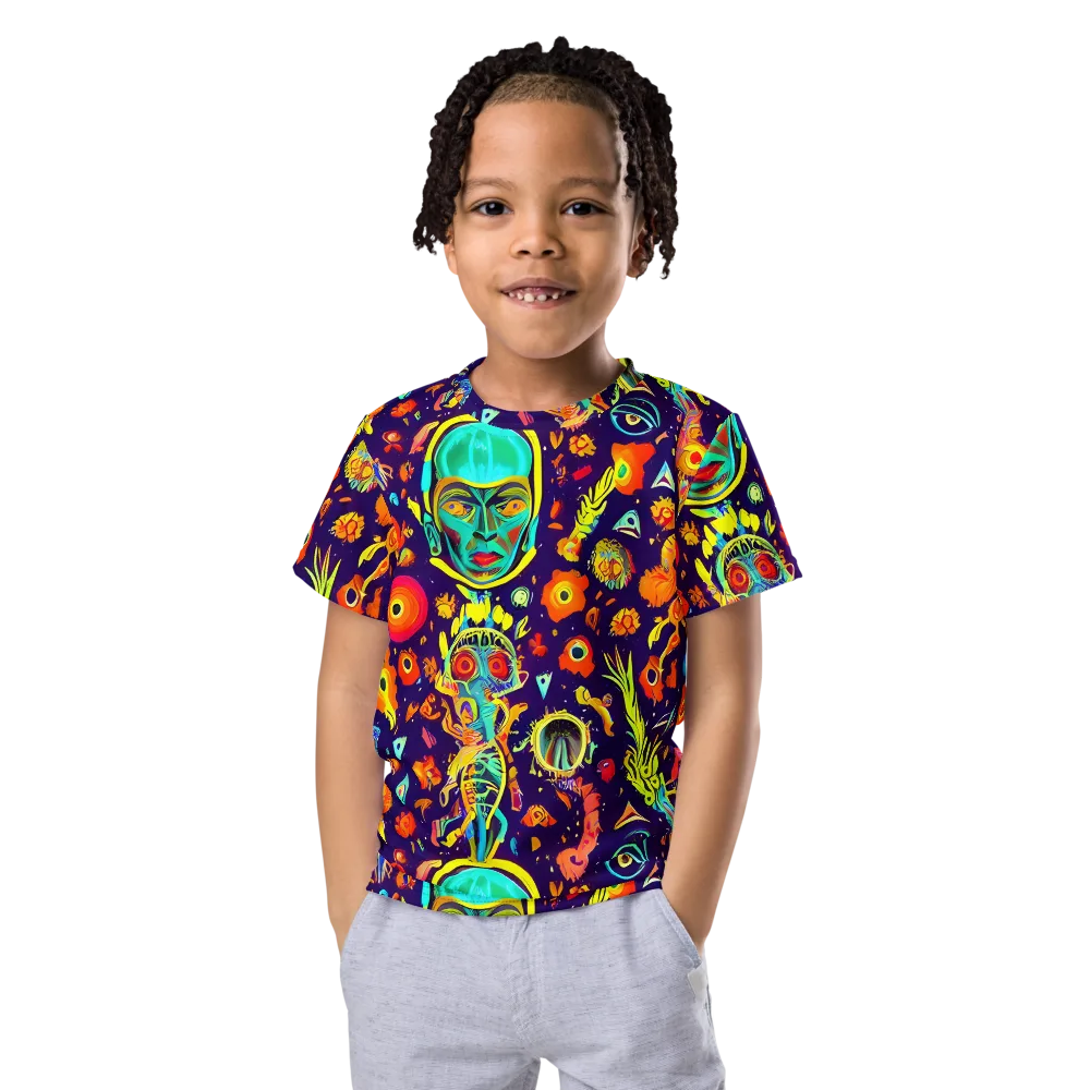 Celestial Quirk on Kids Crew Neck T-Shirt — Front