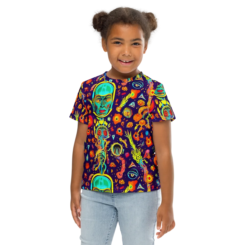 Celestial Quirk on Kids Crew Neck T-Shirt — Front