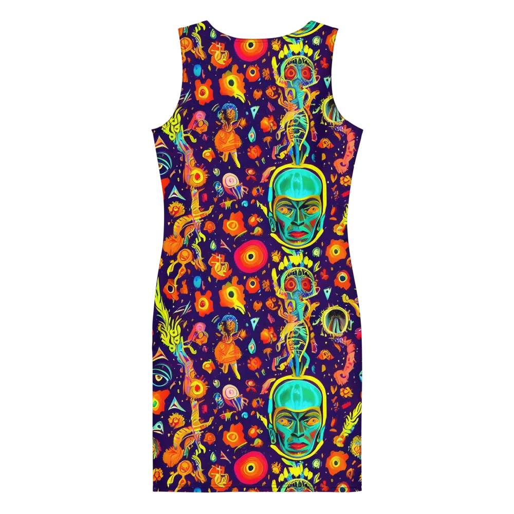 Celestial Quirk on Bodycon Dress — Back