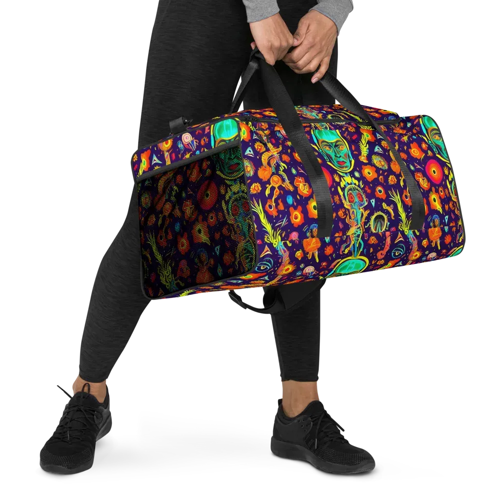 Celestial Quirk on Duffle Bag — Right Front