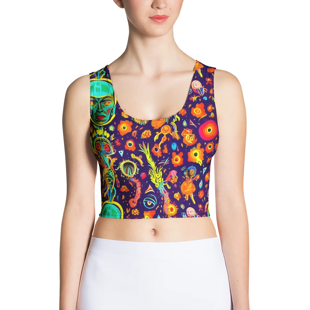 Celestial Quirk on Crop Top — Front