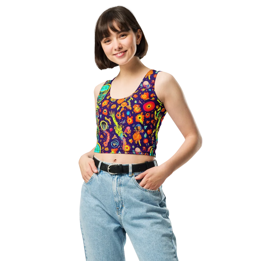 Celestial Quirk on Crop Top — Front