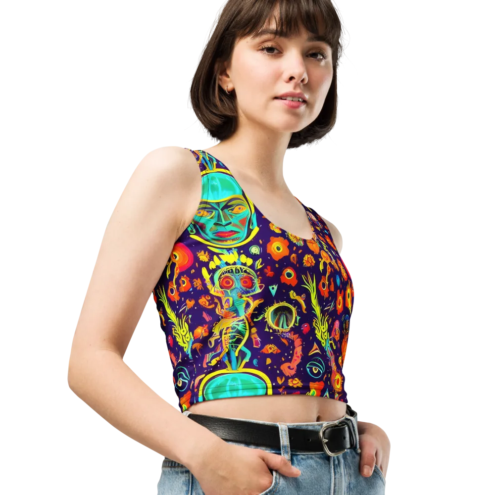 Celestial Quirk on Crop Top — Right Front