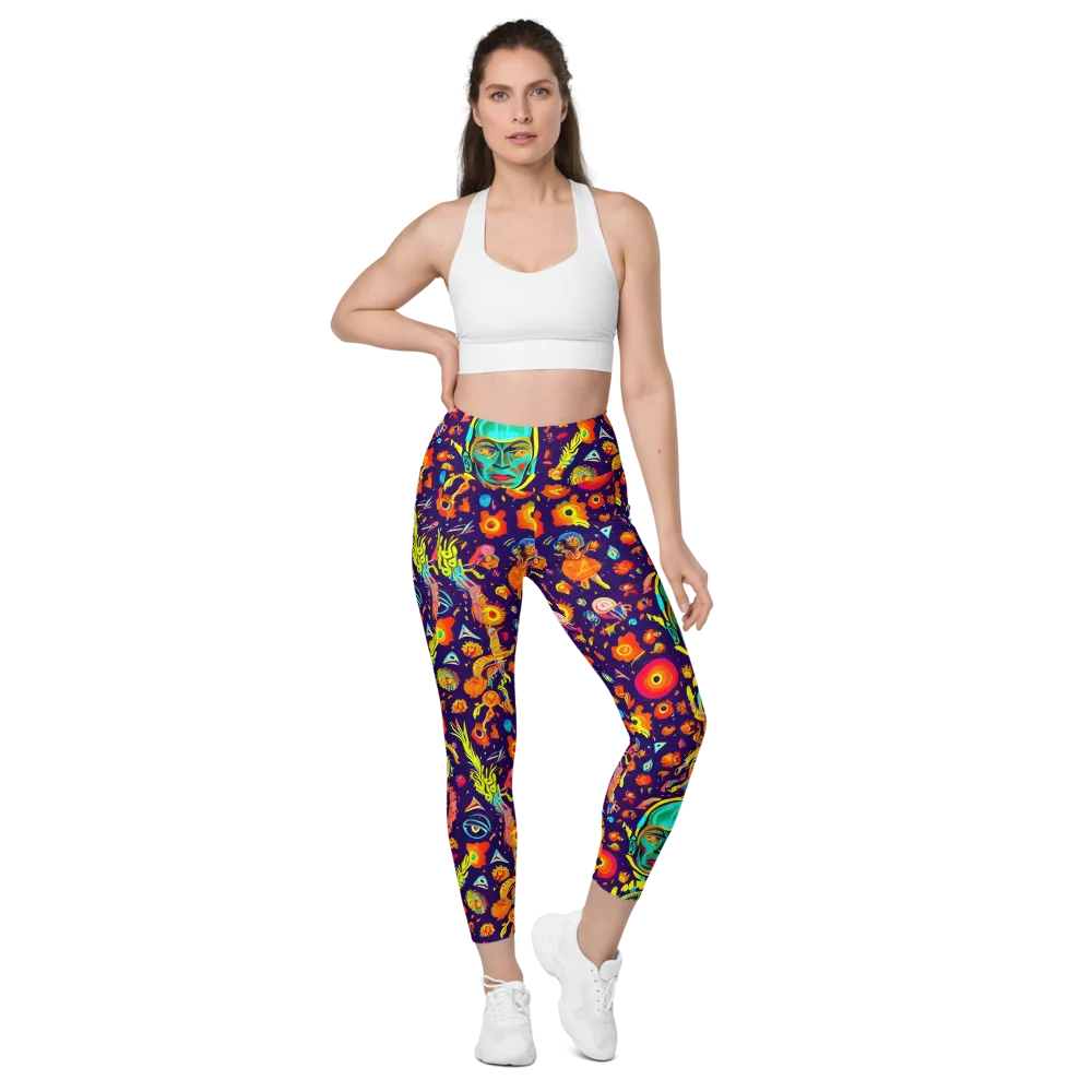 Celestial Quirk on Leggings with Pockets — Front