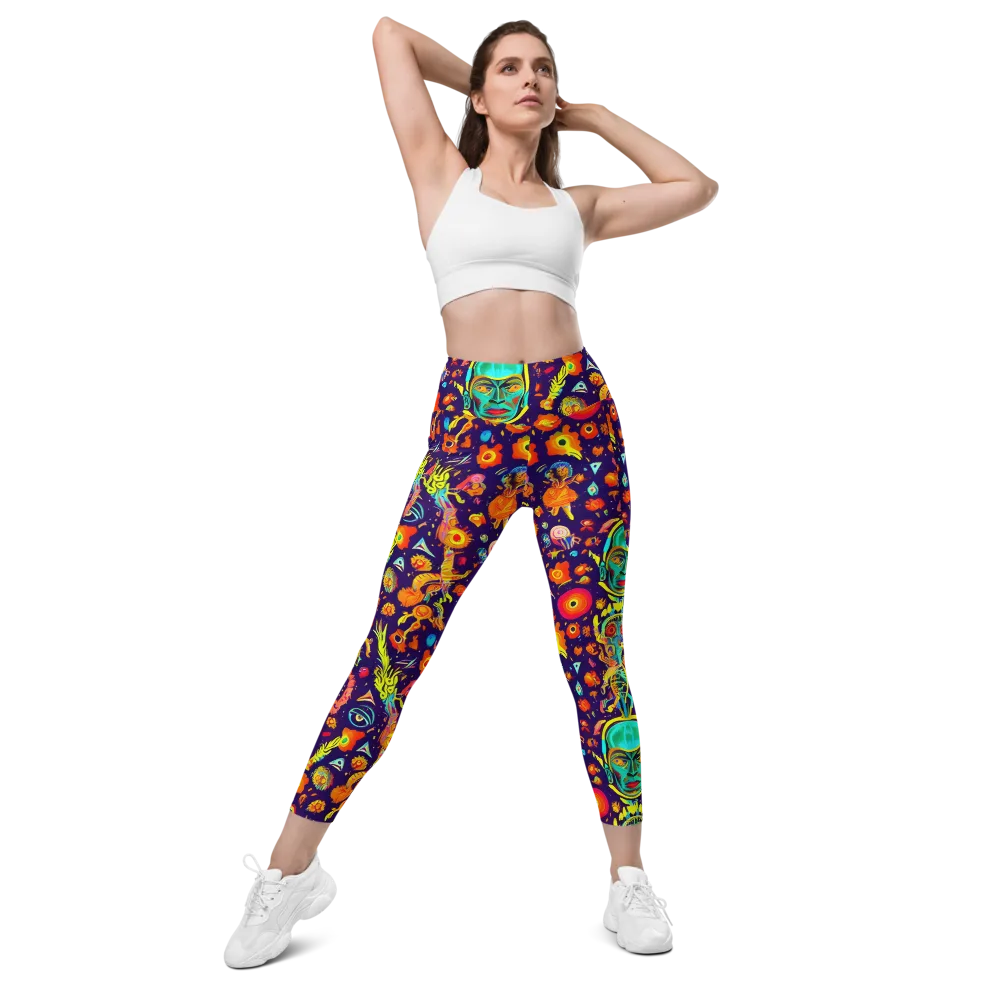 Celestial Quirk on Leggings with Pockets — Front