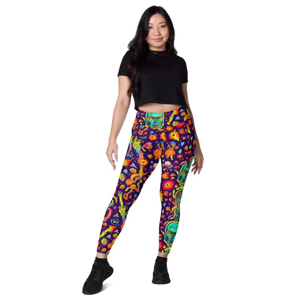 Celestial Quirk on Leggings with Pockets — Front