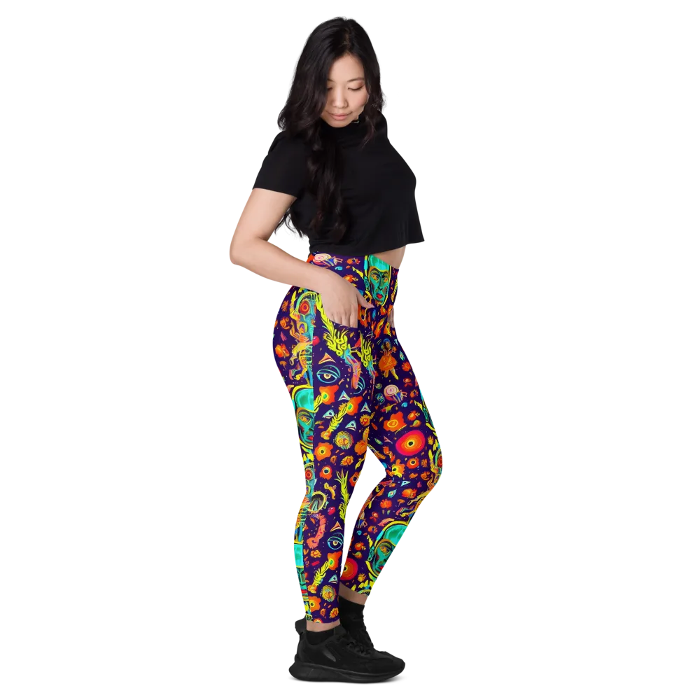 Celestial Quirk on Leggings with Pockets — Right