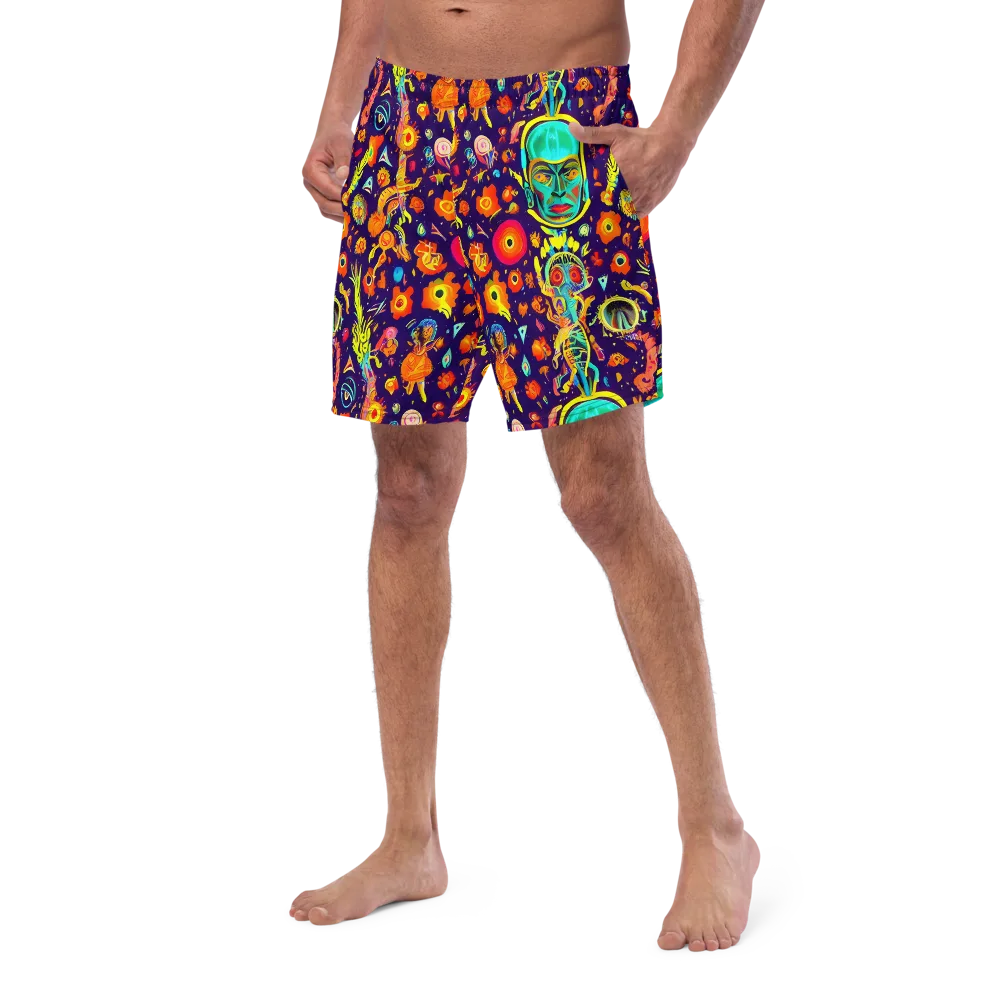 Celestial Quirk on Swim Trunks — Left Front