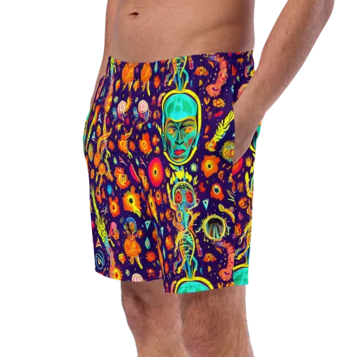 Celestial Quirk on a Swim Trunks