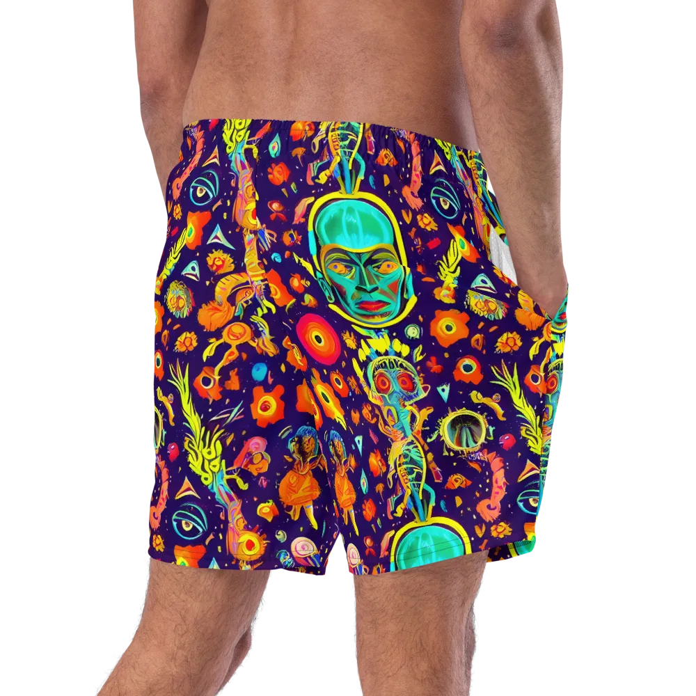 Celestial Quirk on Swim Trunks — Right Back