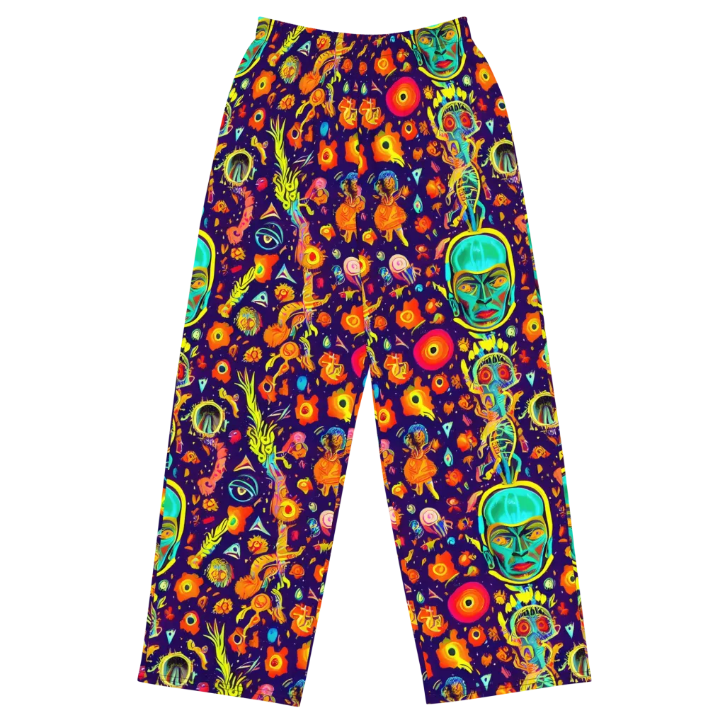 Celestial Quirk on Wide-Leg Pants — Front
