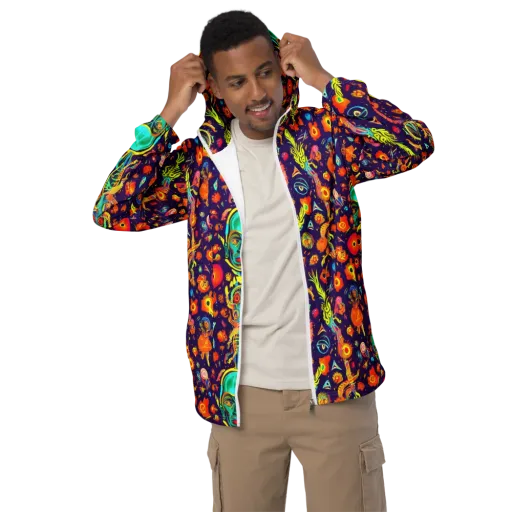 Celestial Quirk on a Men's Windbreaker