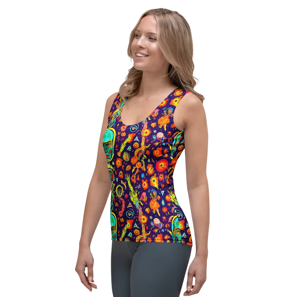 Celestial Quirk on Women's Tank Top — Left Front