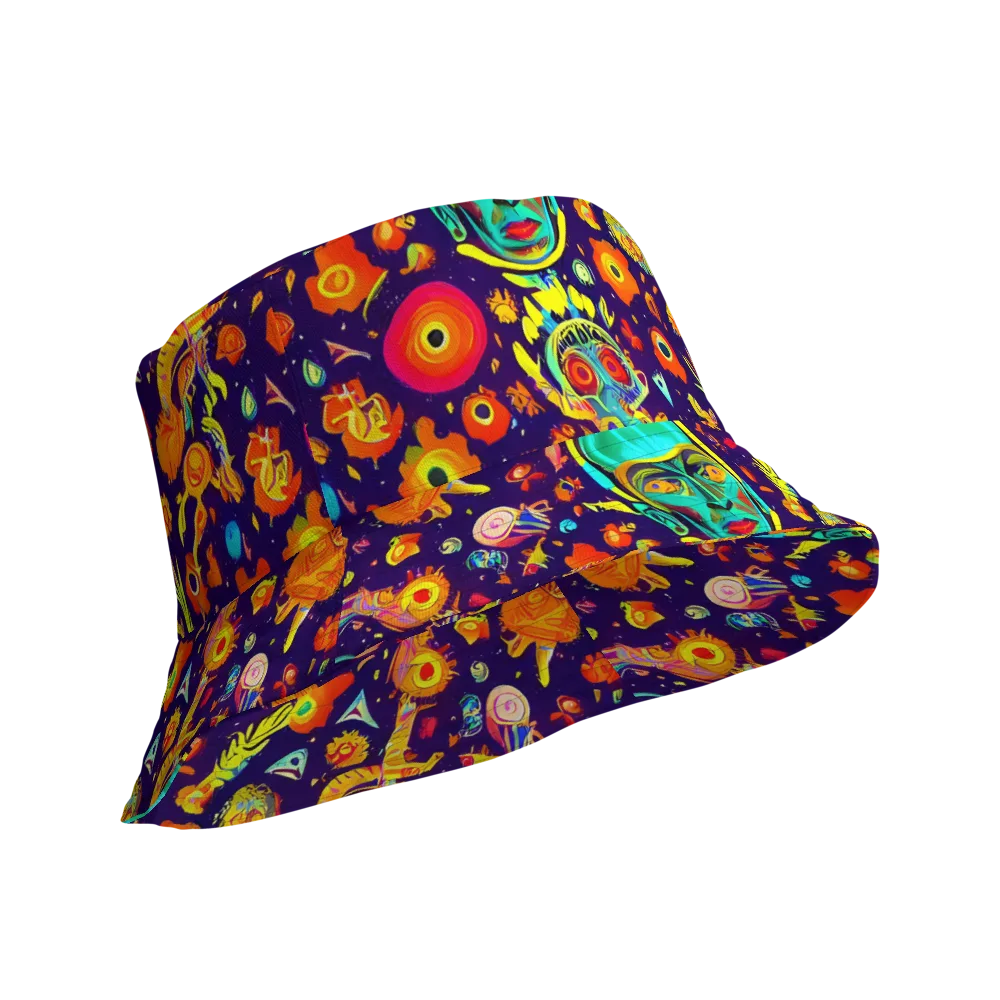 Celestial Quirk on Reversible Bucket Hat — Product details Outside