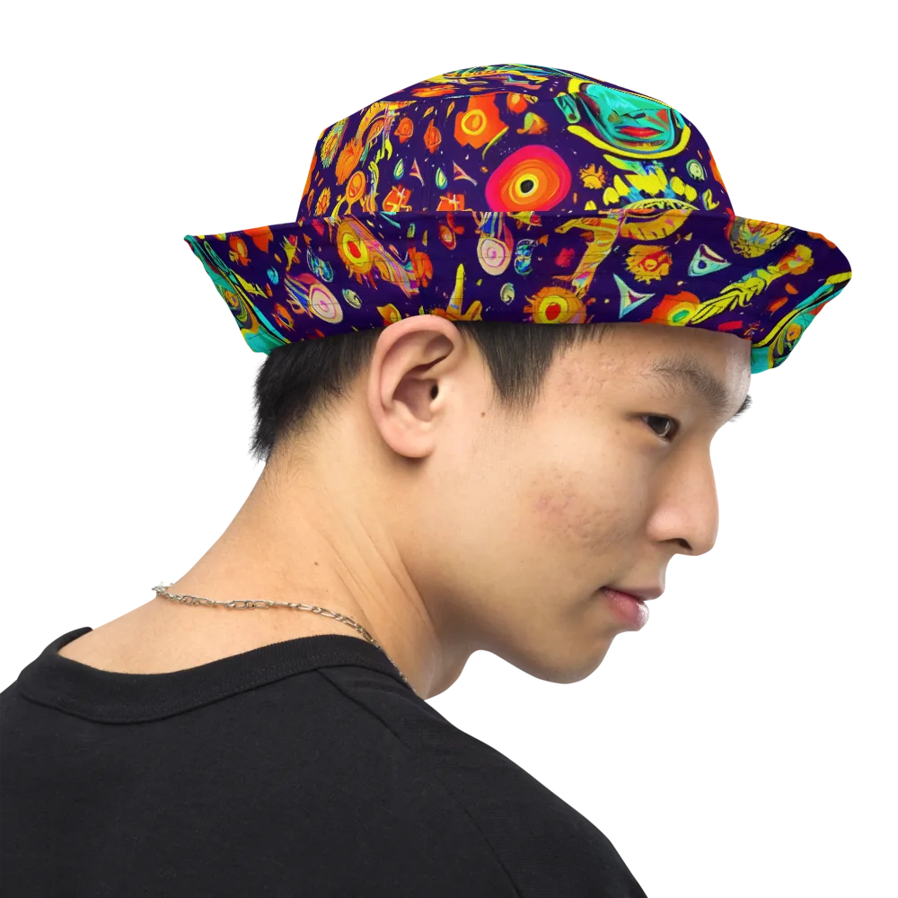Celestial Quirk on Reversible Bucket Hat — Right Outside
