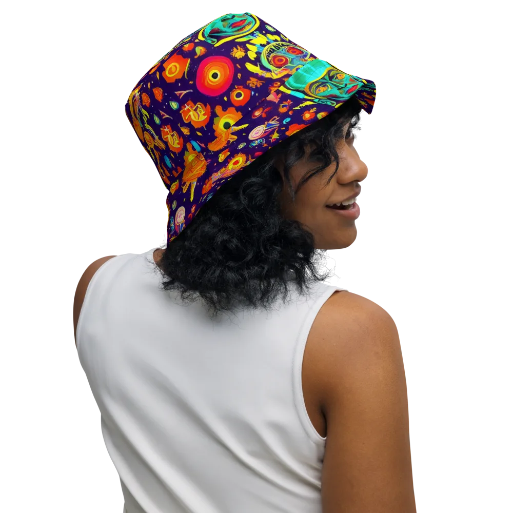 Celestial Quirk on Reversible Bucket Hat — Right Outside