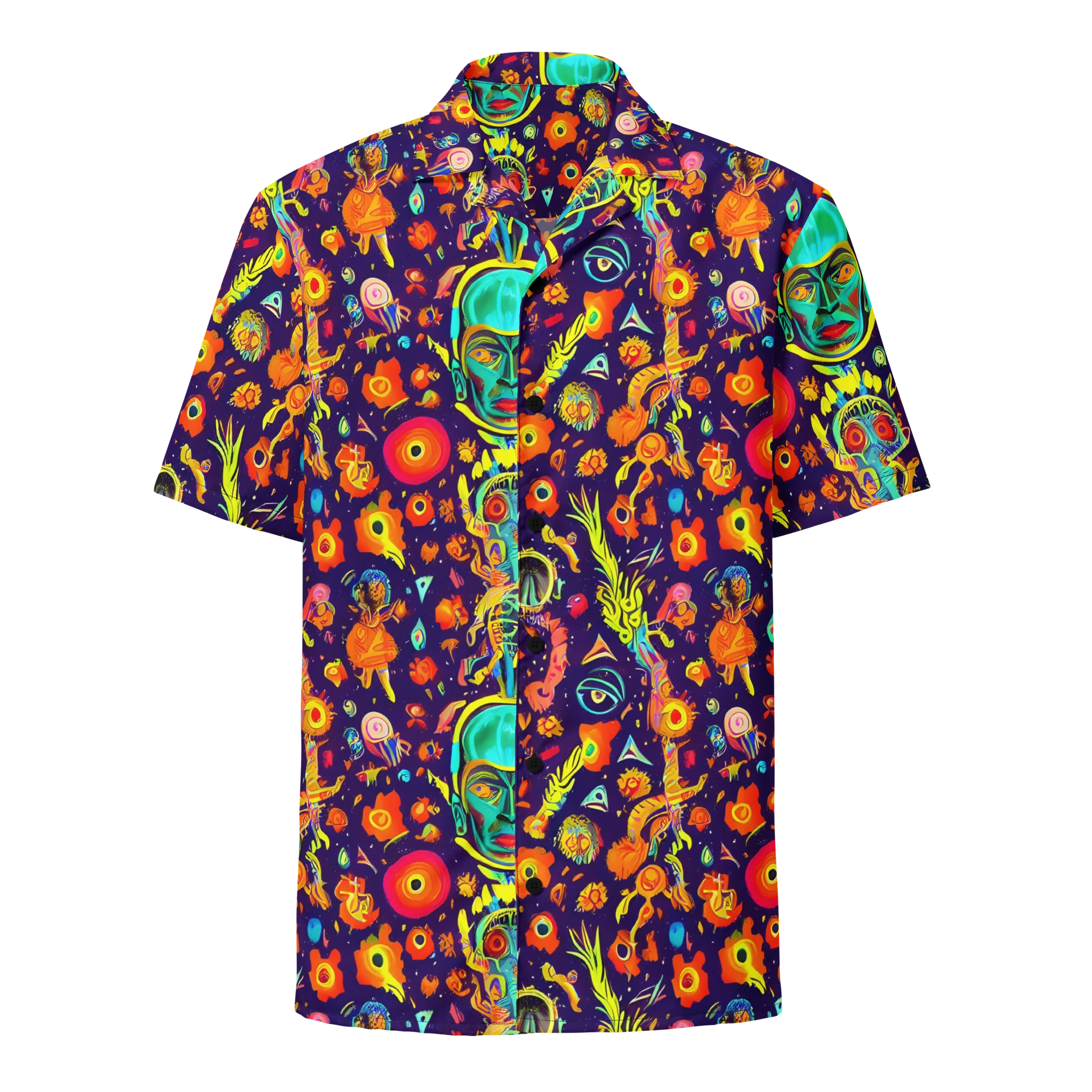 Celestial Quirk on Button Shirt — Front