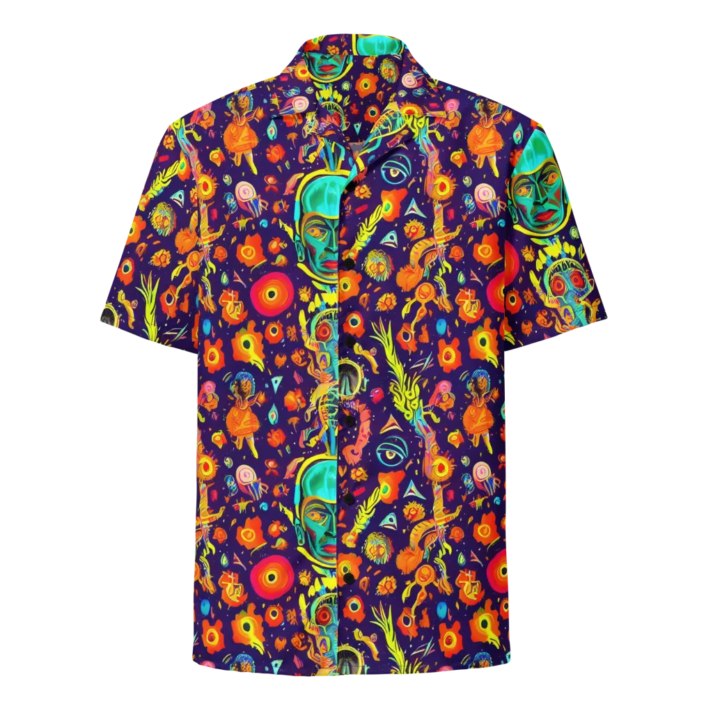 Celestial Quirk on Button Shirt — Front