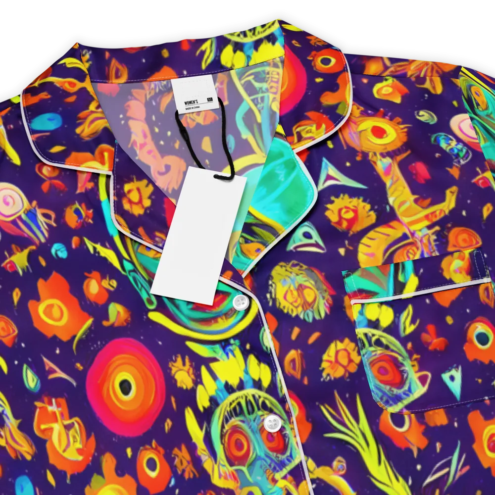 Celestial Quirk on Women's Short Sleeve Pajama Top — Product details