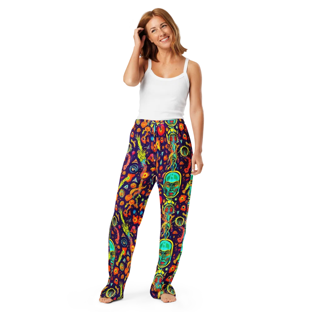 Celestial Quirk on Women's Pajama Pants — Front