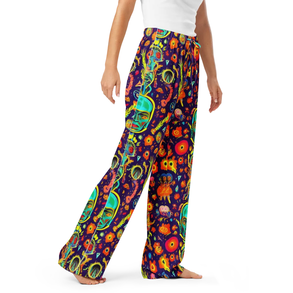 Celestial Quirk on Women's Pajama Pants — Right Front