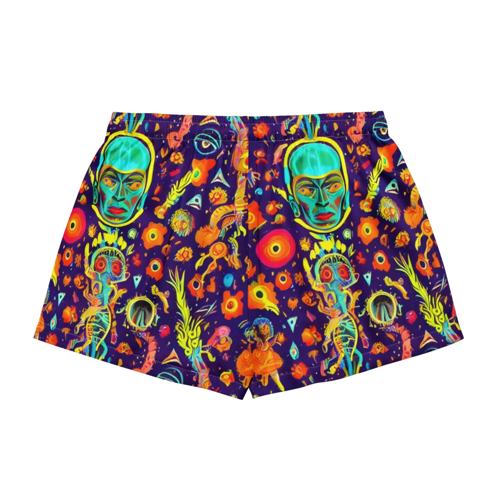 Celestial Quirk on Women's Pajama Shorts — Back