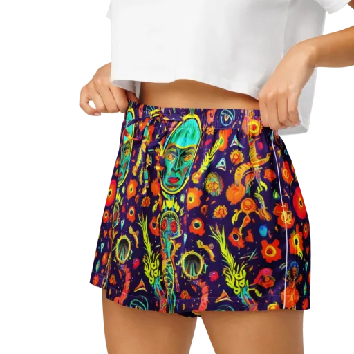 Celestial Quirk on a Women's Pajama Shorts