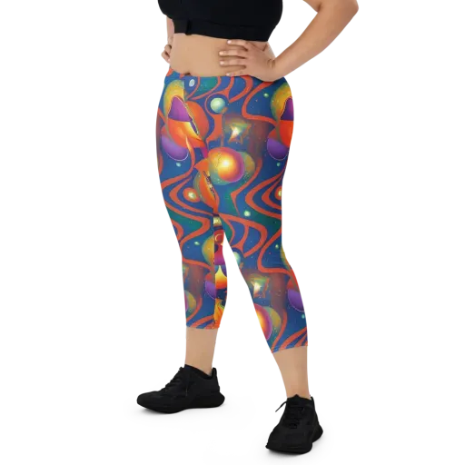 Dreams of Dimension on a Capri Leggings