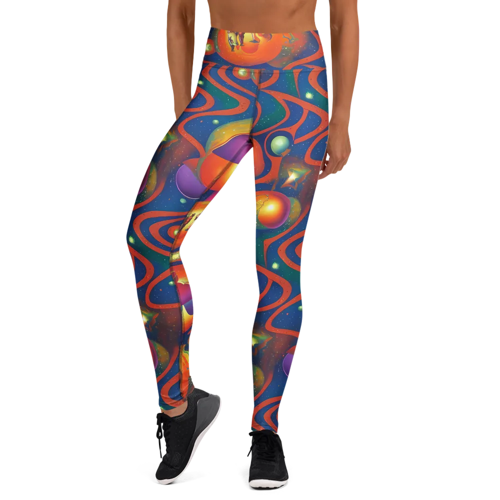 Dreams of Dimension on Yoga Leggings — Front