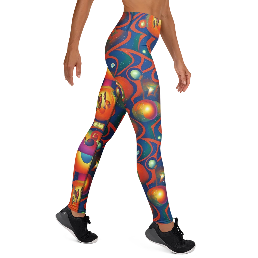 Dreams of Dimension on Yoga Leggings — Right