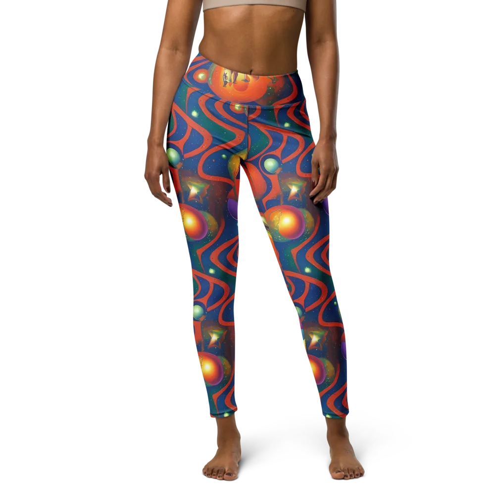 Dreams of Dimension on Yoga Leggings — Front