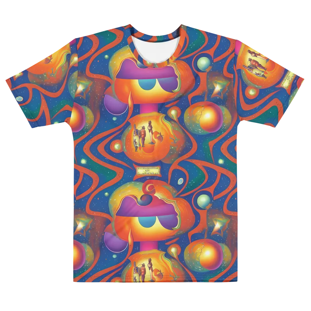 Dreams of Dimension on Men's Cotton Crew Neck T-Shirt — Front