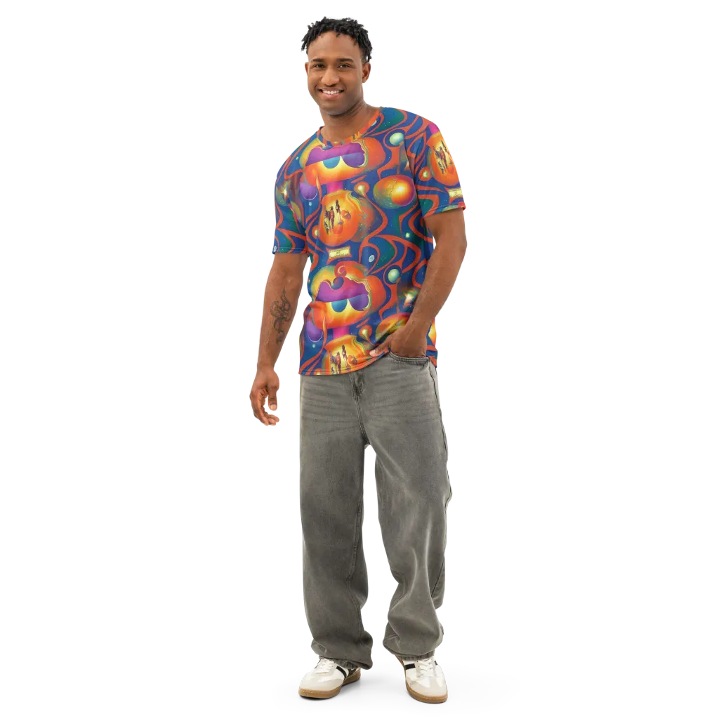 Dreams of Dimension on Men's Cotton Crew Neck T-Shirt — Front