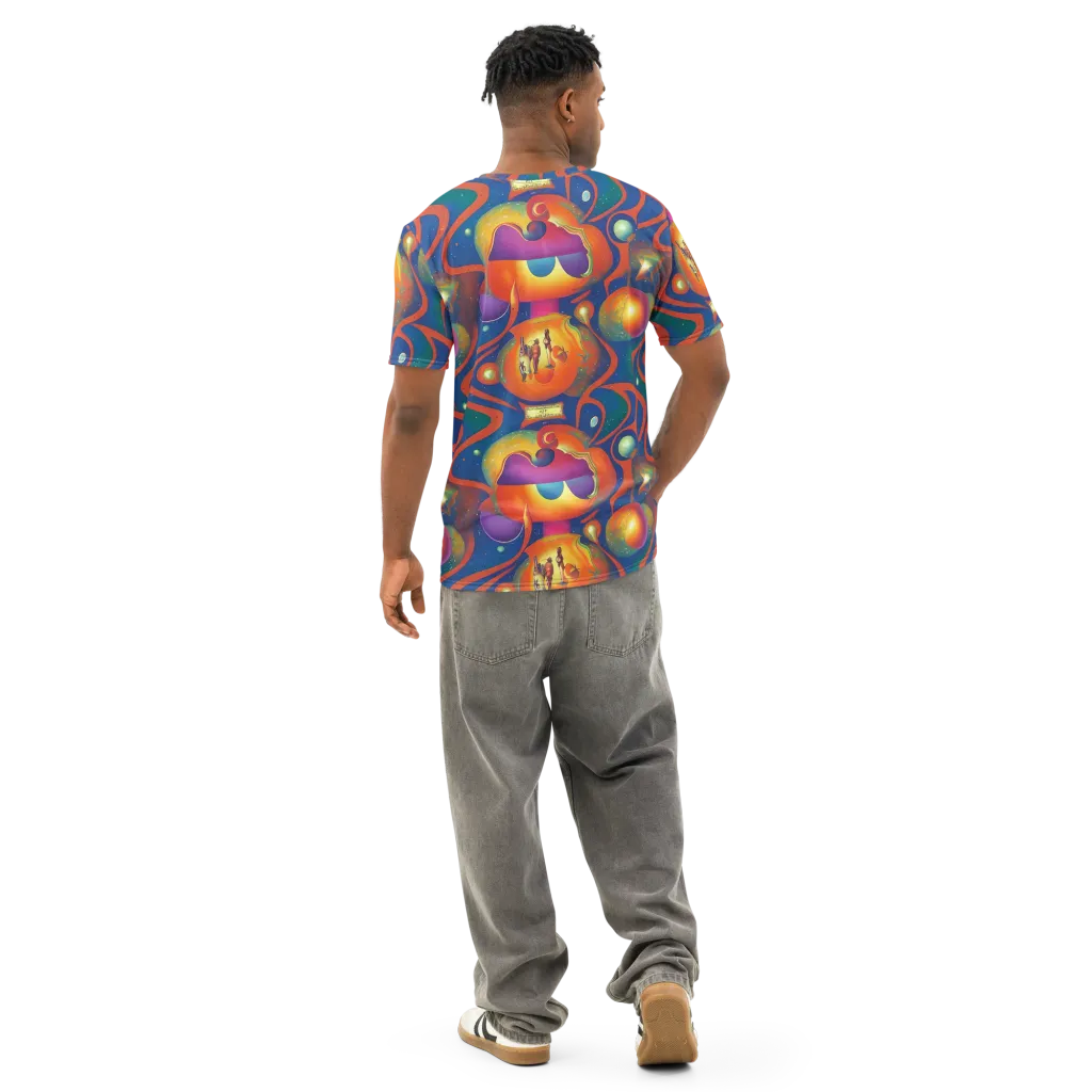 Dreams of Dimension on Men's Cotton Crew Neck T-Shirt — Back
