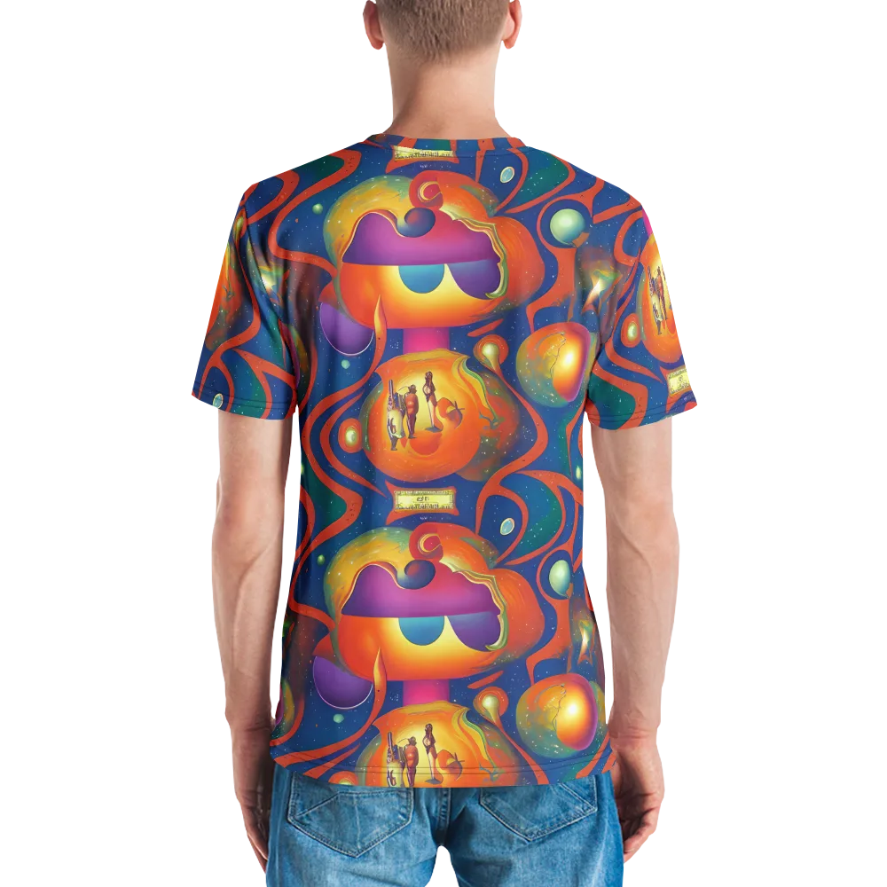 Dreams of Dimension on Men's Crew Neck T-Shirt — Back