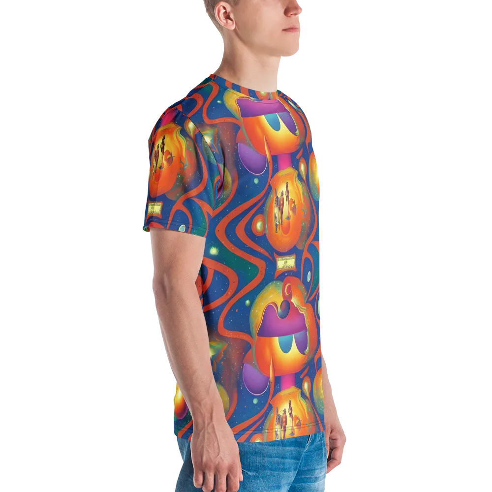 Dreams of Dimension on Men's Crew Neck T-Shirt — Right