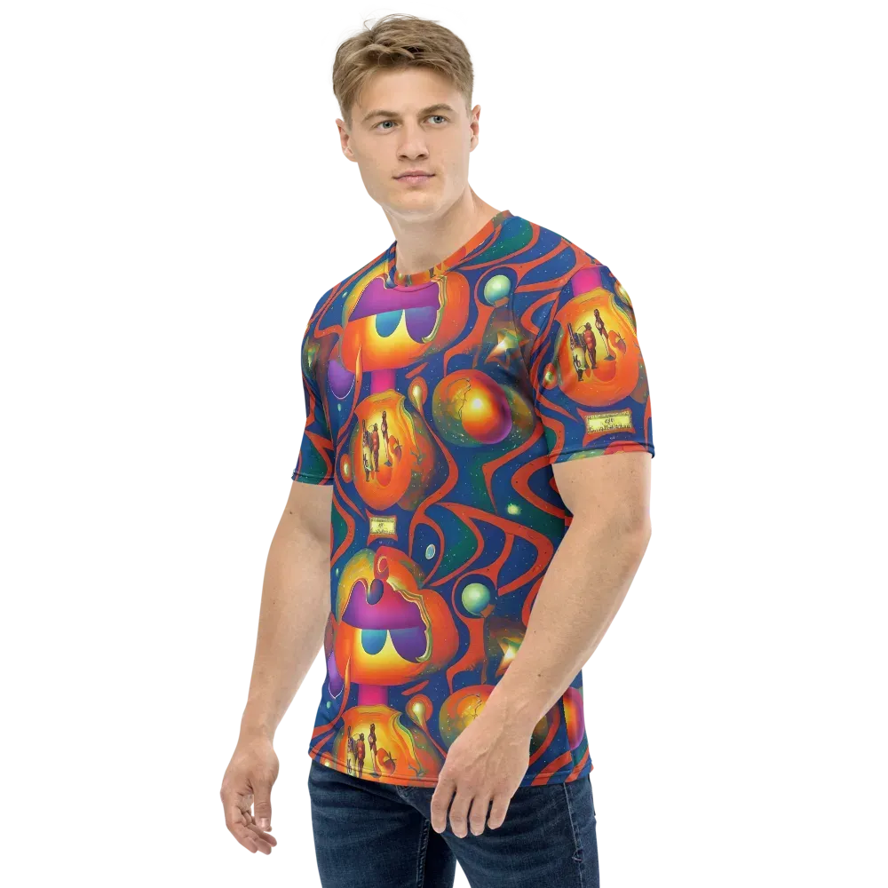 Dreams of Dimension on Men's Crew Neck T-Shirt — Left