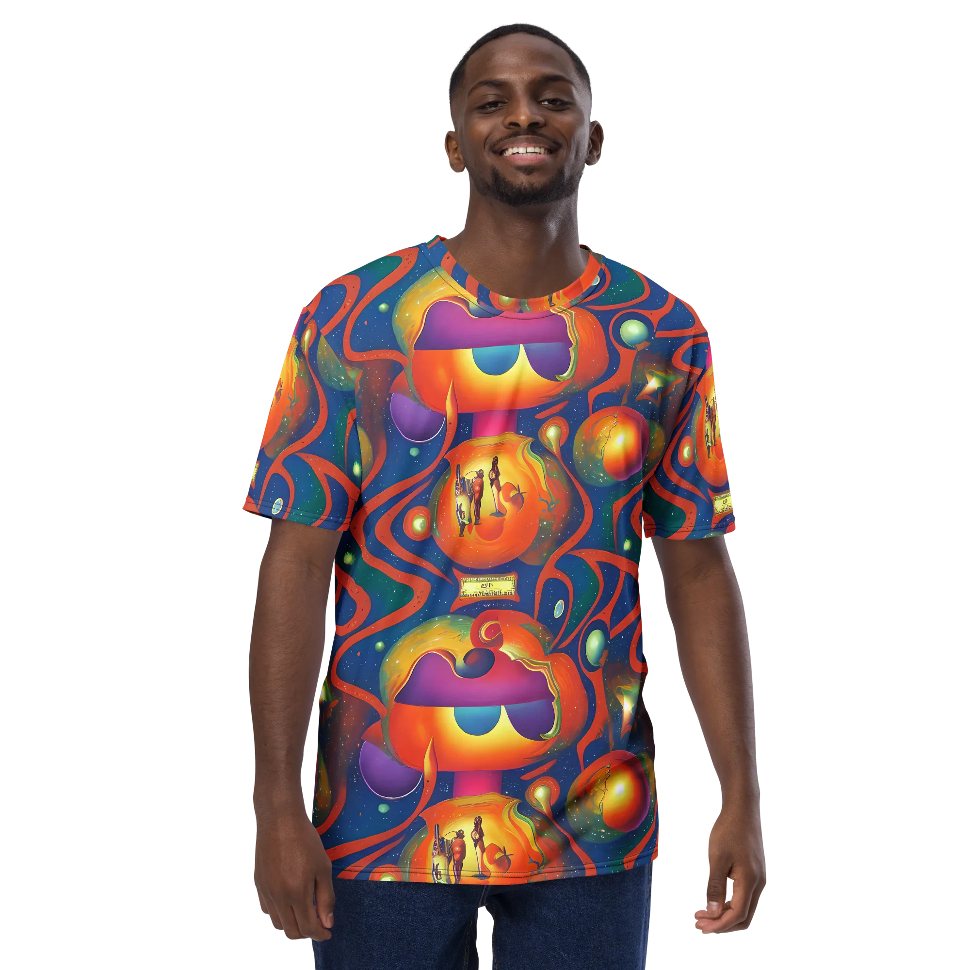 Dreams of Dimension on Men's Crew Neck T-Shirt — Front